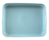 Kuber Industries Q-3 Unbreakable Plastic Flexible Storage Baskets with Handles|Wovan Design & Flexible Plastic Material|Size 26 x 20 x 7 CM|Pack of 2 (Multi)